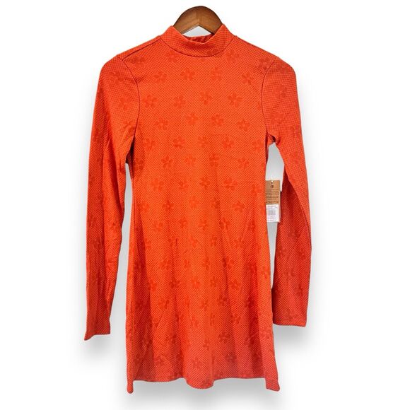 NWT Billabong x The Salty Blonde Size S Coconut Flowers Printed Mock Neck Dress - Picture 4 of 10